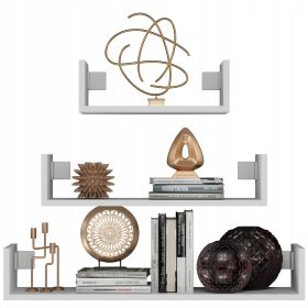    Рафт от ламинирана плоскост TopEshop 80 х 20 см бял