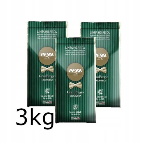  Pera Gran Pregio кафе на зърна 100% арабика италиански комплект 3кг