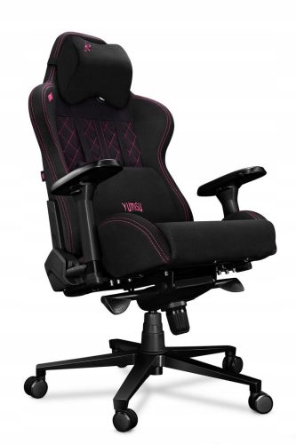  Игрален стол Yumisu 2050, черен плат