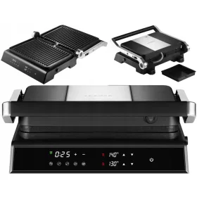    Контактна електрическа скара Transa Electronics DualPlate черна 2200 W