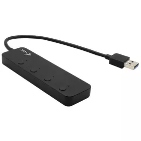    I-TEC Hub USB USB 3.0 метален хъб 4 порта Вкл./Изкл.