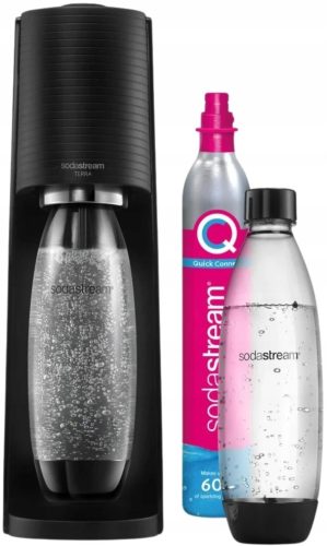  SodaStream Terra black carbonator + 2 бутилки + газ