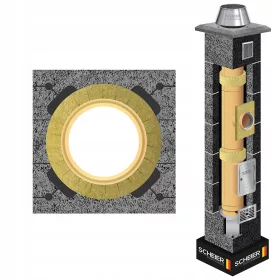   Керамичен комин, коминна система 200, 8м