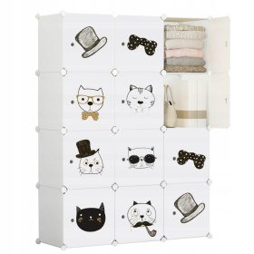    Гардероб OverTrade Модулен гардероб 111 x 147 x 37 см бял