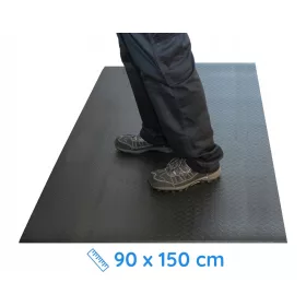   COBA Europe; Работна постелка Orthomat® DIAMOND; черна дължина х ширина х височина 1500 mm;900 mm9 mm