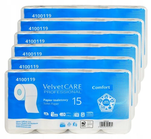 Тоалетна хартия - Тоалетна хартия без аромат VelvetCARE 48 бр.