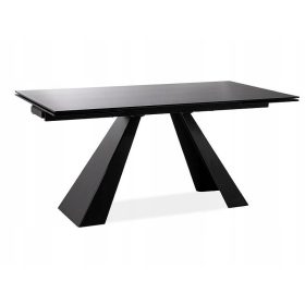  Маса SALVADORE, черен мат, 80x120(180) SIGNAL