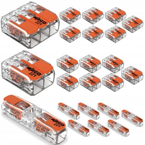 Wago бърз конектор 0-4 mm² / 3, 24 бр.