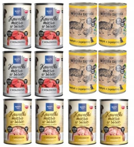  Wiejska Zagroda мокра храна, микс от вкусове, 4,8 кг