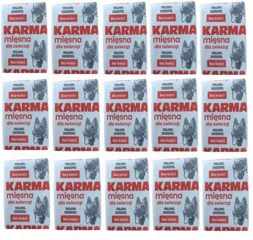  10кг Замразено говеждо и птиче месо на кубчета за кучета BARF