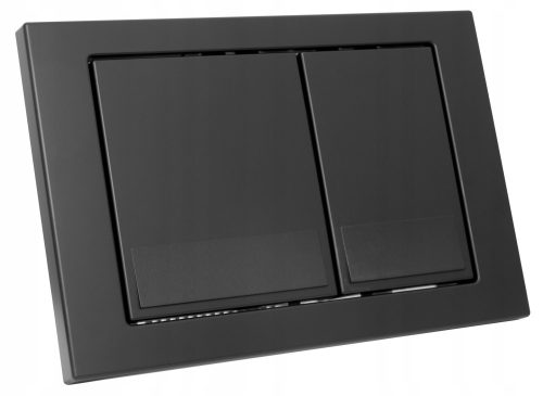 Kk-Pol M06 ANTI-FINGERPRINT бутон за измиване на тоалетната чиния, черен