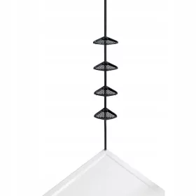    РЕГУЛИРУЕМ телескопичен душ рафт, метал