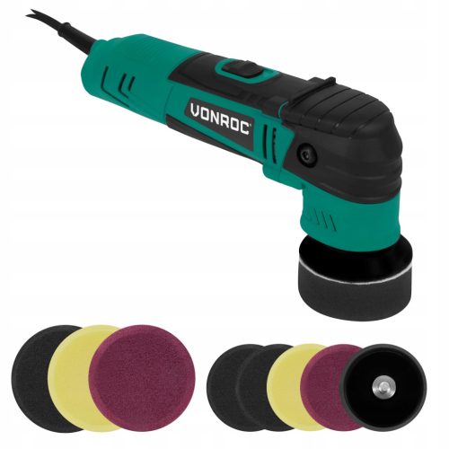  Двуфункционална полираща машина Vonroc 400W | Ø50 И Ø75MM | Включени са 8 подложки