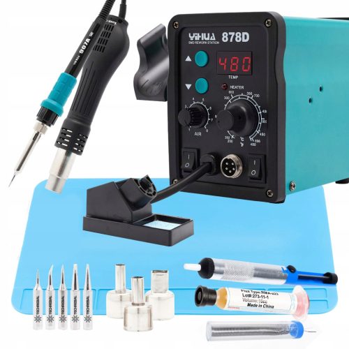  Поялник 2в1 (горещ въздух и накрайник) Techrebal 740 W