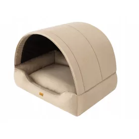    Кучешка къща Doggy, бежова, кремава, 47 см х 60 см