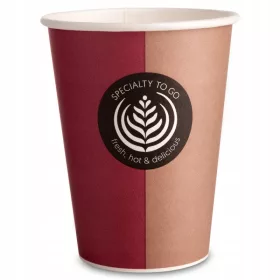   Съдове за еднократна употреба - ХАРТИЕНИ ЧАШИ ЗА ТОПЛО КАФЕ ЧАЙ 300мл 50с