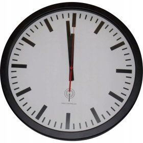   Часа - Стенен часовник Еврохрон бяло, черно 40см