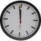 Часа - Стенен часовник Еврохрон бяло, черно 40см