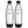  Комплект бутилки карбонатор SodaStream Fuse, черни, 1 л, 2 бр.