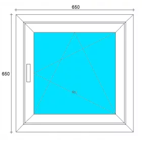 PVC ДОГРАМА 650x650 RU БЯЛА ДЯСНА