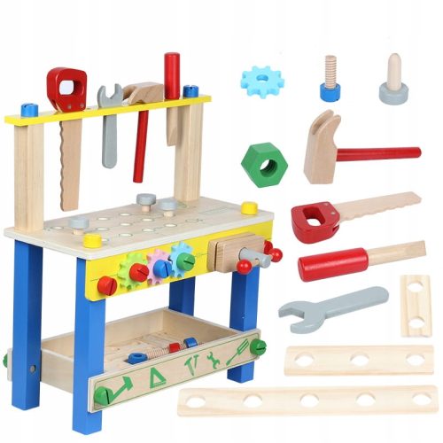  Детска работилница LandToys ДЪРВЕНА РАБОТА МАСА - ИГРАЧКА LT309