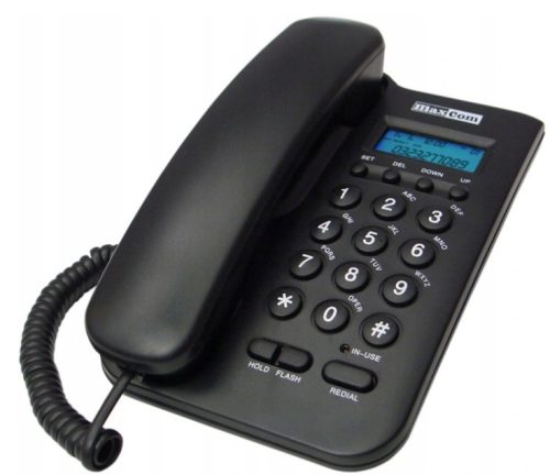  Стационарен телефон Maxcom KXT100 Черен