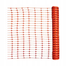   Бариерна градинска бордюрна мрежа, оранжева, 1/50 м