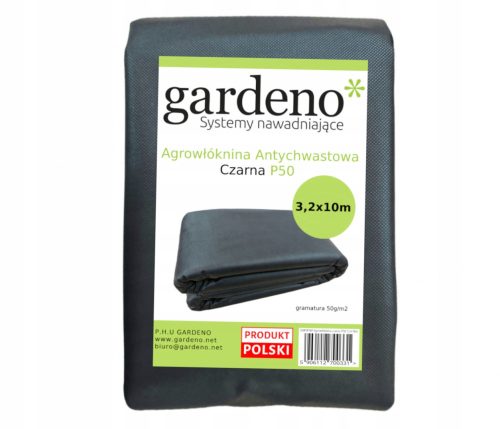 Агротекстил - Агротекстил за мулчиране (против плевели) Gardeno черен 320 x 1000 cm 50 g/m²