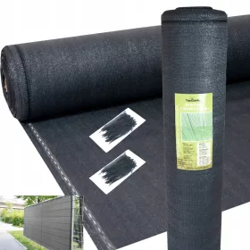   Лазурна засенчваща мрежа 1,5 х 50 м 135 г 90% потъмняващ графит