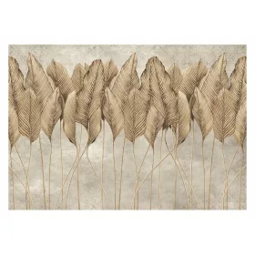   Фототапет FEATHER LEAVES 3D имитация на бетон 312x219