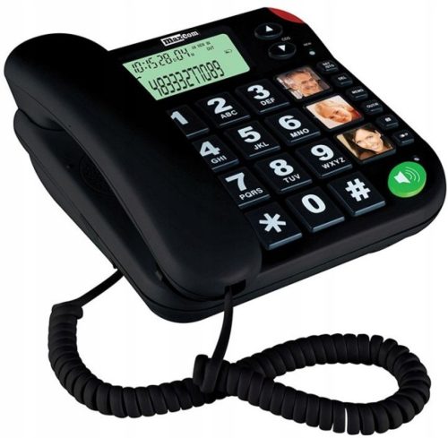  СТАЦИОНАРЕН ТЕЛЕФОН ЗА ВЪЗРАСТНИ ХОРИ MAXCOM KXT480