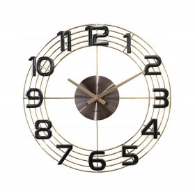   Часа - Стенен златен часовник JVD 40см
