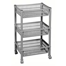    Plast Team Jumbo Еко етажерка за баня 29 х 39,4 х 68,5 см сива