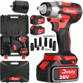    Акумулаторен ударен гайковерт за ДЖАНТИ 20V 1/2'' 2xAKU