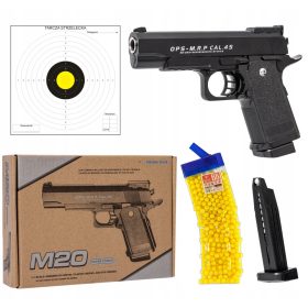    МЕТАЛЕН ПИСТОЛЕТ ЗА ПЛАСТМАСОВИ ТОПКИ + 800 ТОПЧЕТА