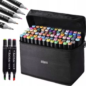    ДВУСТРАННИ МАРКЕРИ ХИМАЛИ ХАЙЛАЙТЪР АЛКОХОЛ Промаркери 80 бр FORTRADE