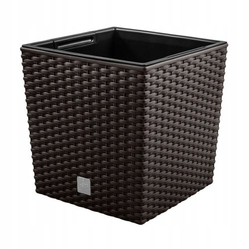  Саксия Prosperplast 20 см х 20 х 20,2 см, кафява пластмаса