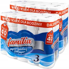  Тоалетна хартия без аромат Familia 80 бр.