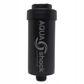    AQUA Shock кран филтър KDF AQUA ударен душ филтър Черен