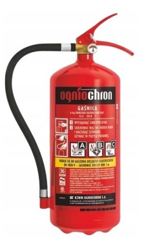  ПРАХОВ ПОЖАРОГАСИТЕЛ OGNIOCHRON 6KG GP-6x ABC BHP