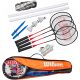  Wilson Badminton V2 3 4PC мрежа, комплект ракети с волан