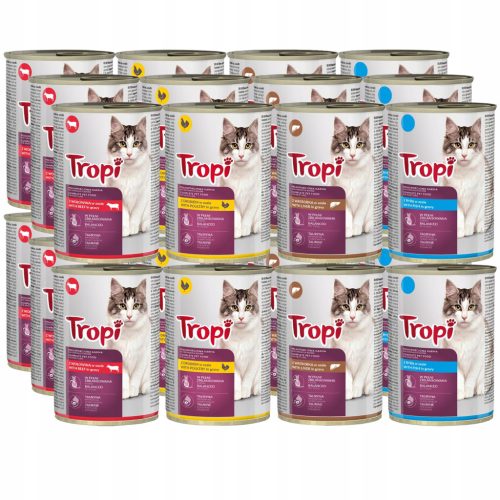  Мокра храна Tropi, микс от вкусове, 9.96 кг