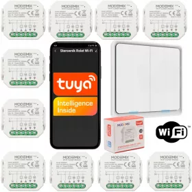   10x TUYA WIFI КОНТРОЛЕР ЗА РОЛЕТНИ ЩУРНИ + ГРУПОВ ПРЕВКЛЮЧВАТЕЛ