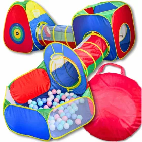   Детска палатка - Handloteka тунелна палатка за деца 3 години +