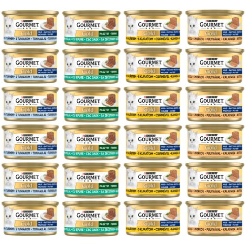  Gourmet Gold Mousse Mix 4 вкуса 85g x 24