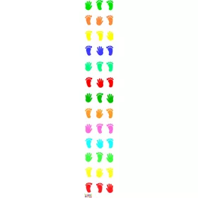    Анимационна игра на постелка Скачащи крака и ръце 50x300см