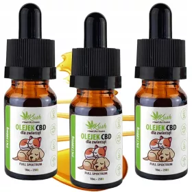    CBD масло за кучета и котки FULL SPECTRUM 5% | 3х10мл