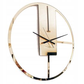   Часа - Стенен часовник Propsownia, черен, сребрист, златен, 50 см