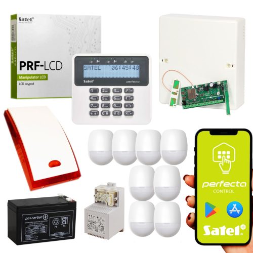 Алармена централа с антена Satel Perfecta 16 SET-A + 12 други продукта