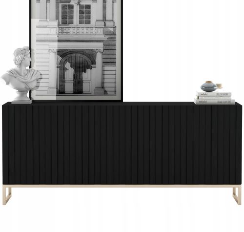  Скрин Meble Lindner ELPIS 168 x 36,5 x 72 см черен мат